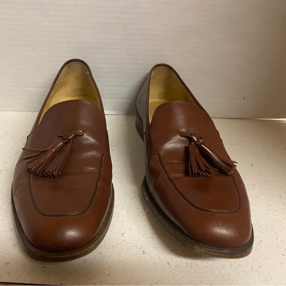 Cole Haan Italian Chestnut Tassel Loafers